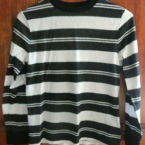 Youth Boys striped long sleeve shirt Hawk size M soft
